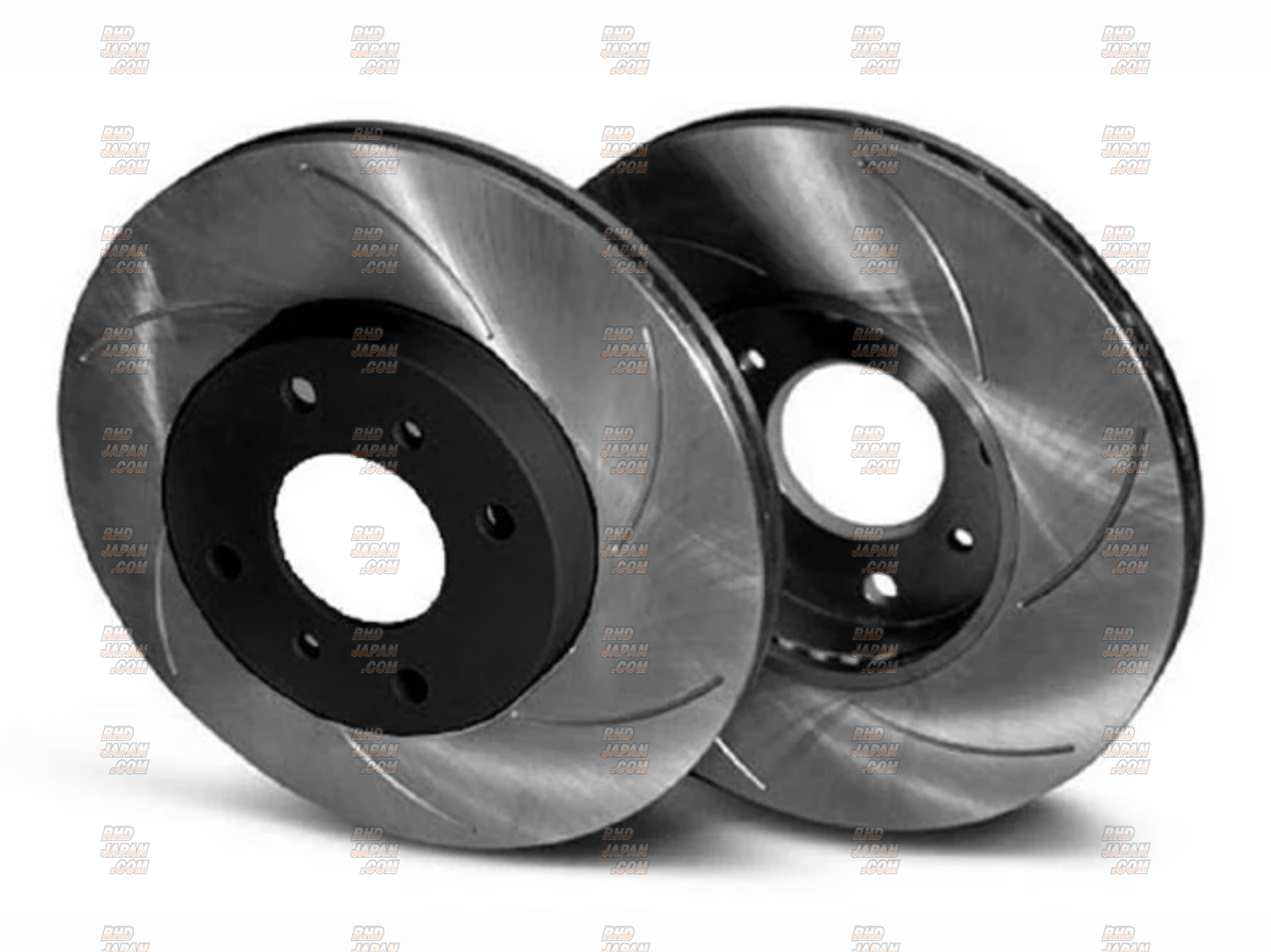 Project Mu SCR Pure Plus 6 Front Brake Rotors Black Hat Coating
